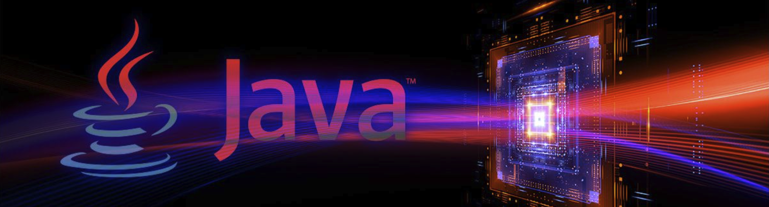 Banner com logo da linguagem de programação java